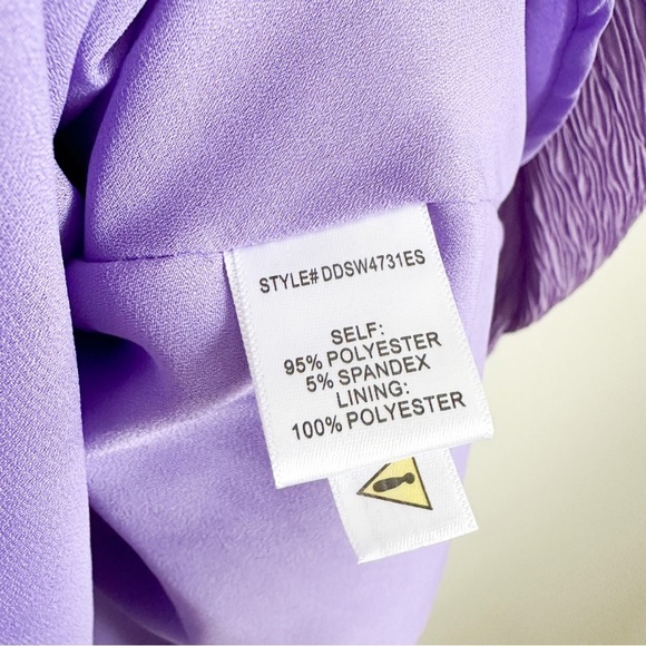 4SI3NNA Purple Aurelie Long Sleeve Minidress sz XS - Picture 8 of 10